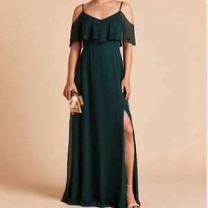 Birdy Grey Jane Convertible Chiffon Dress in Emerald